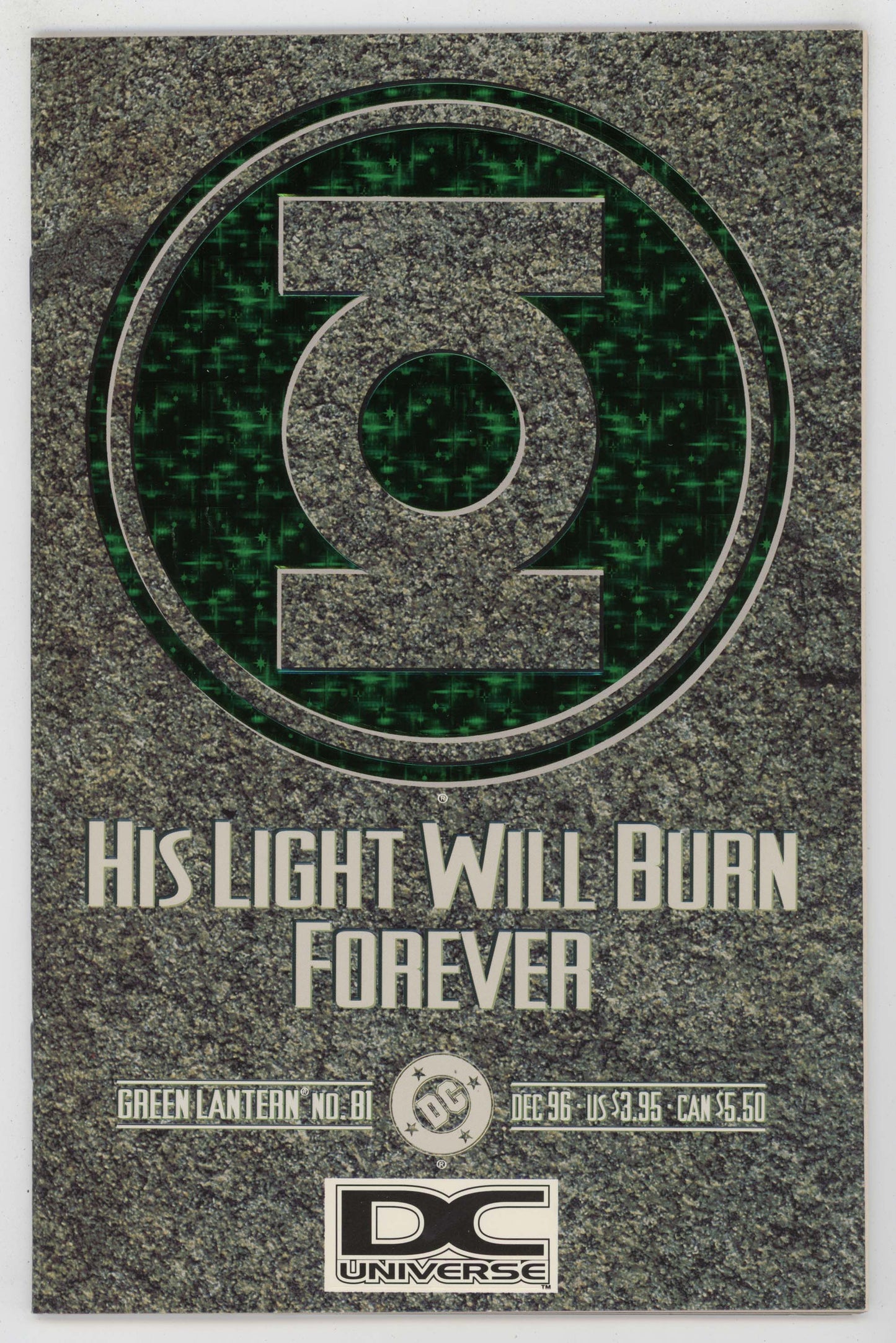 Green Lantern 81 DC 1996 NM DCU DC Universe UPC Logo Variant