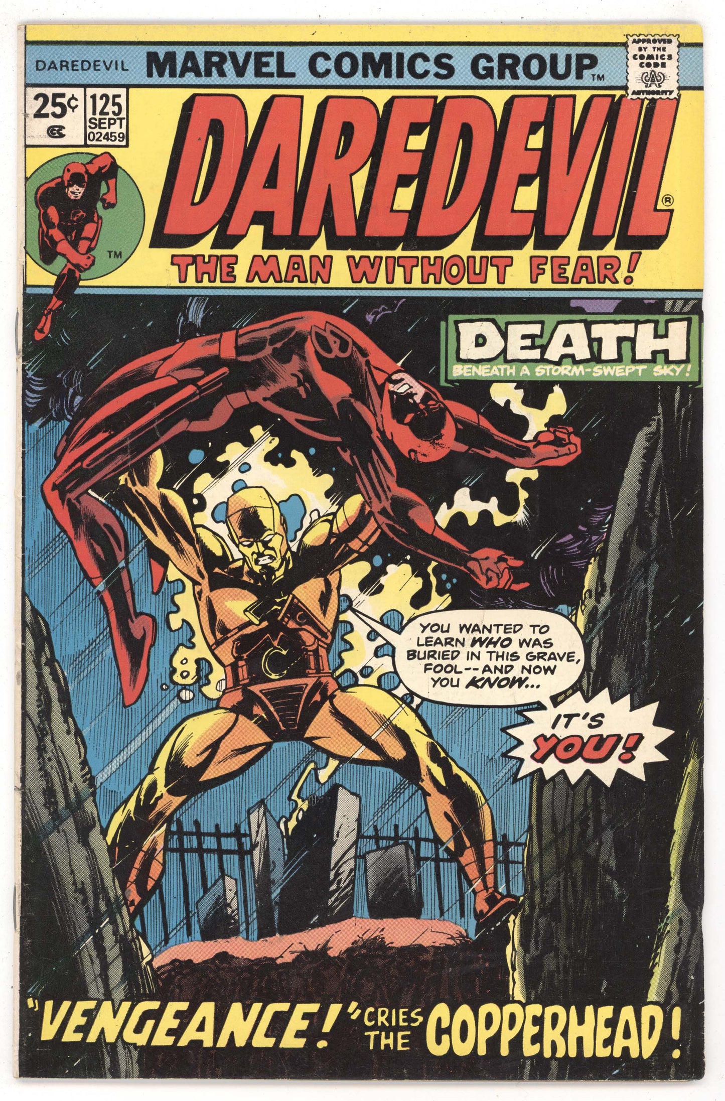 Daredevil 125 Marvel 1975 FN VF Gil Kane Marv Wolfman