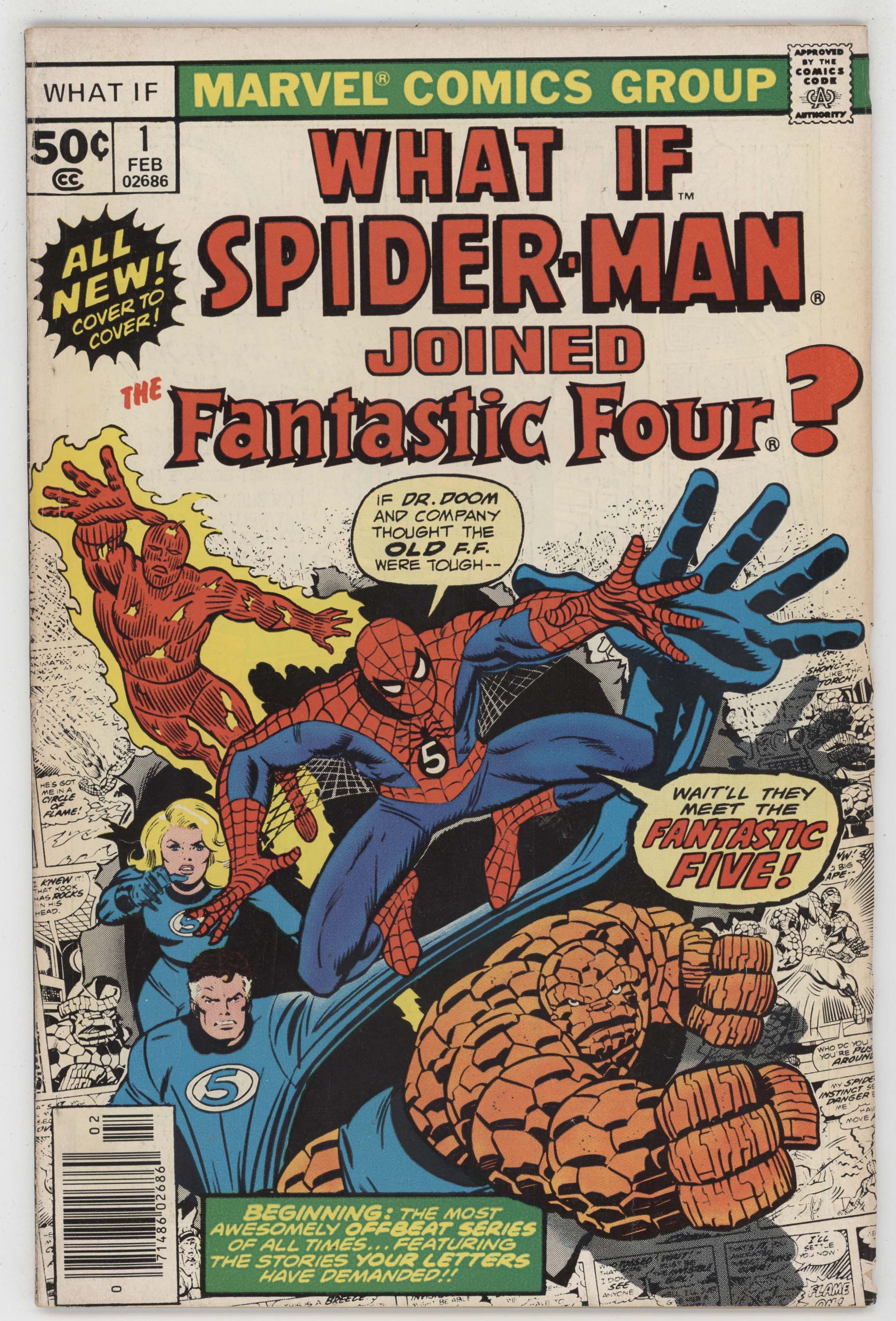 What If 1 Marvel 1977 VG Spider-Man Fantastic Four Joe Sinnott - Golden Apple Comics