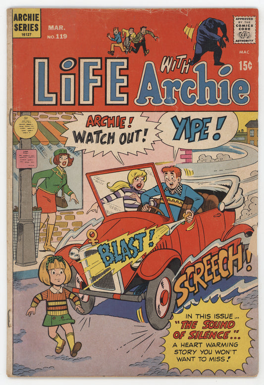 Life With Archie 119 Archie 1972 GD VG Betty Veronica Haunted House Stan Goldberg