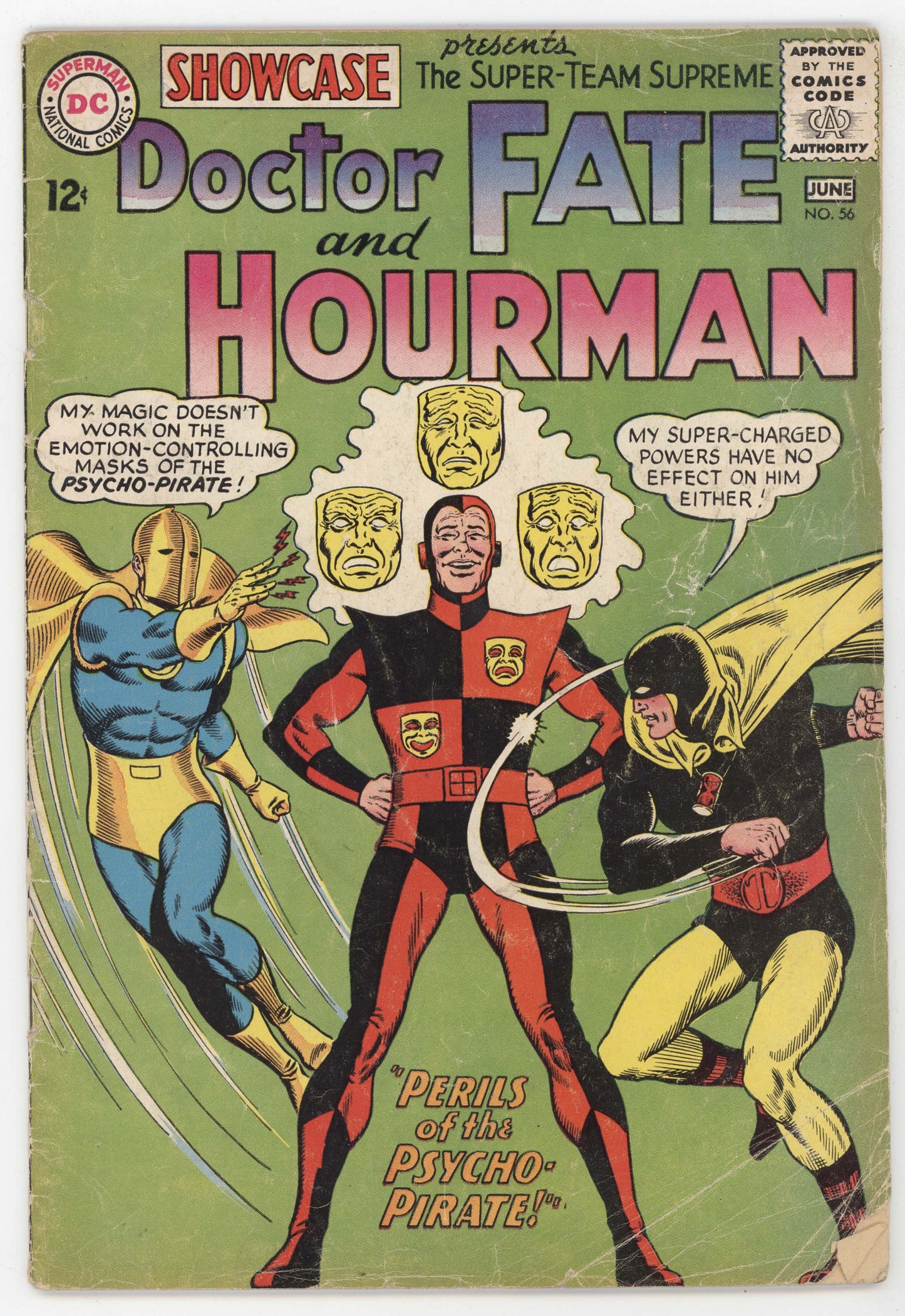 Showcase 56 DC 1965 GD VG Murphy Anderson Doctor Fate Hourman 1st Psycho Pirate