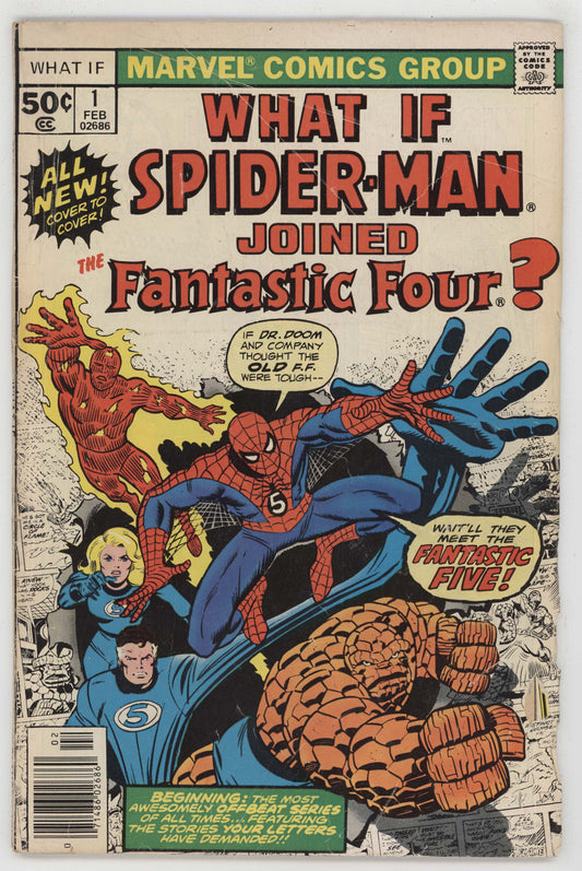 What If 1 Marvel 1977 GD VG Spider-Man Fantastic Four Joe Sinnott