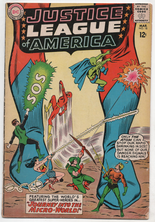 Justice League Of America 18 DC 1963 VG FN Flash Green Lantern Arrow Wonder Woman