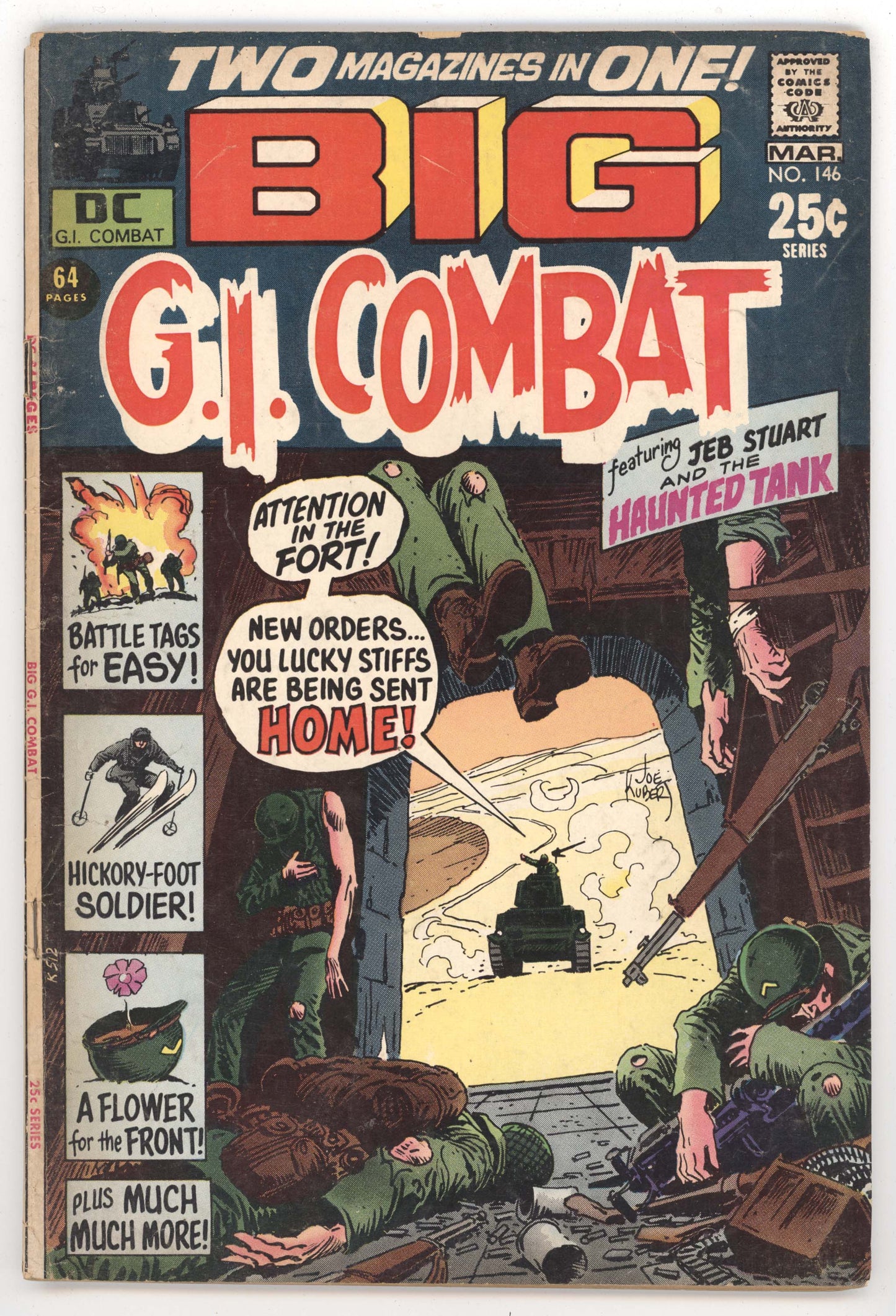 GI Combat 146 DC 1971 VG FN Russ Heath Joe Kubert Haunted Tank