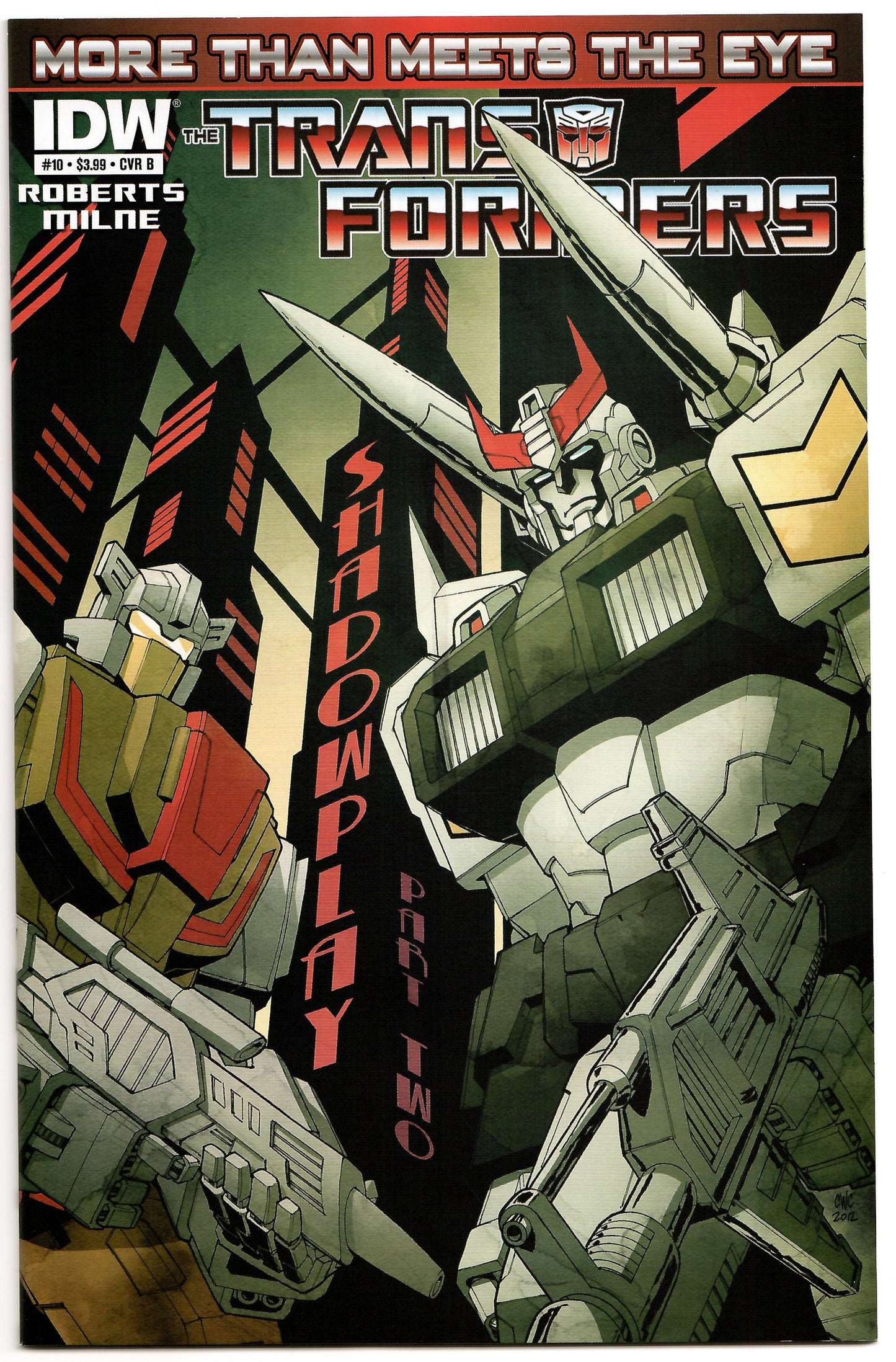 Transformers More Than Meets The Eye #10 B IDW 2012 Nick Roche Variant