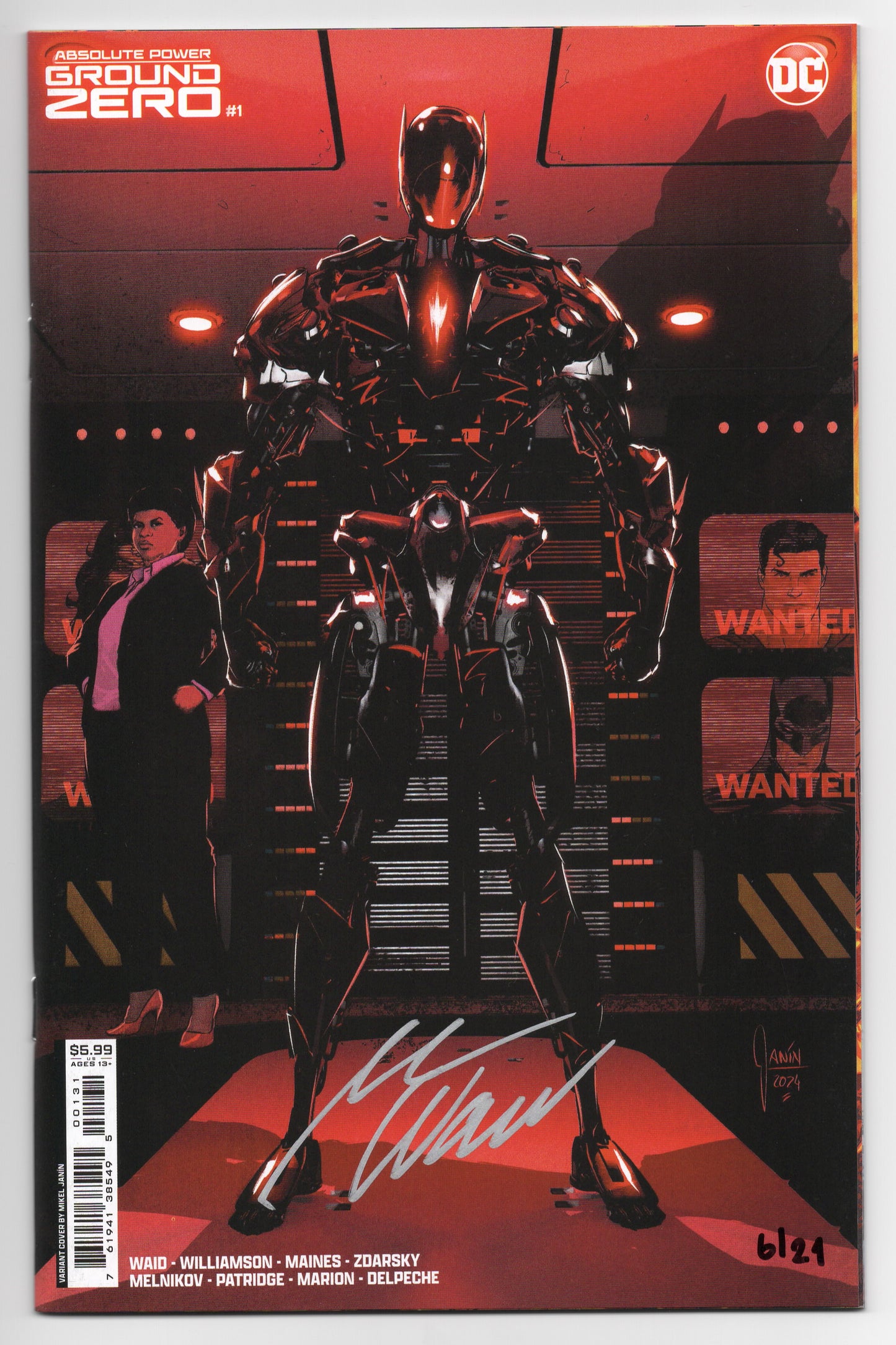 Absolute Power Ground Zero #1 (One Shot) C Mikel Janin Variant SIGNED Mark Waid (06/25/2024) Dc