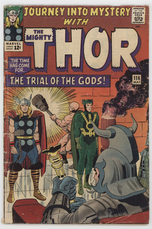 Journey Into Mystery 116 Marvel 1965 VG Mighty Thor Avengers Iron Man Loki