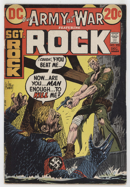 Our Army At War 252 DC 1972 GD VG Sgt Rock Joe Kubert Nazi Soldier