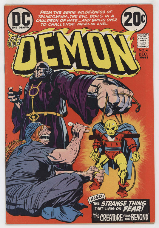 Demon 4 DC 1972 FN Jack Kirby Etrigan Jason Blood Rope Bondage