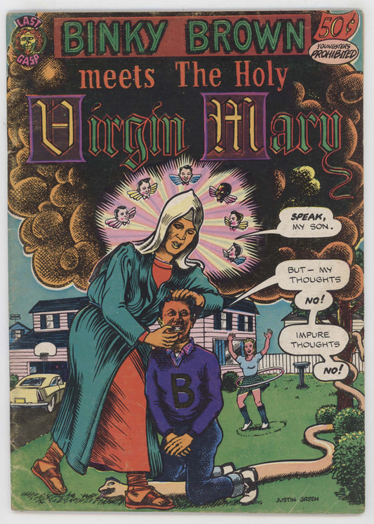 Binky Brown Meets Holy Virgin Mary 1 Last Gasp 1972 FN 1st Print Justin Green