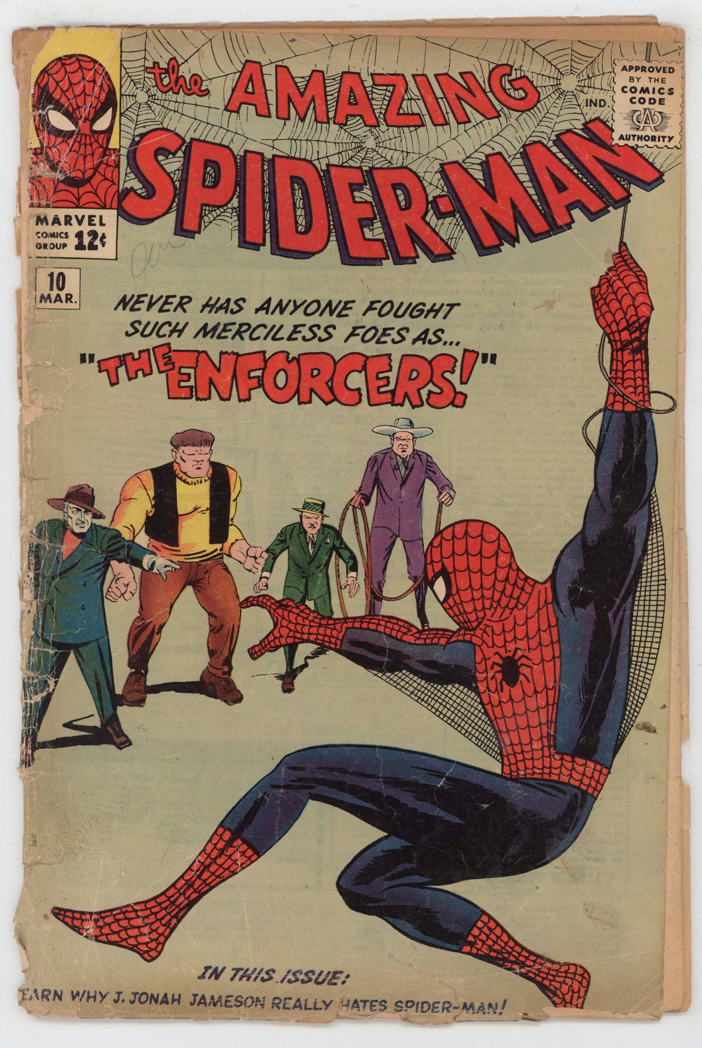 Amazing Spider-Man 10 Marvel 1964 PR FR 1st Enforcers Steve Ditko Stan Lee