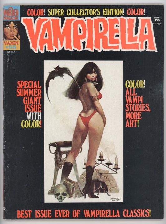 Vampirella 55 Warren 1976 FN Manuel Sanjulian GGA Magazine