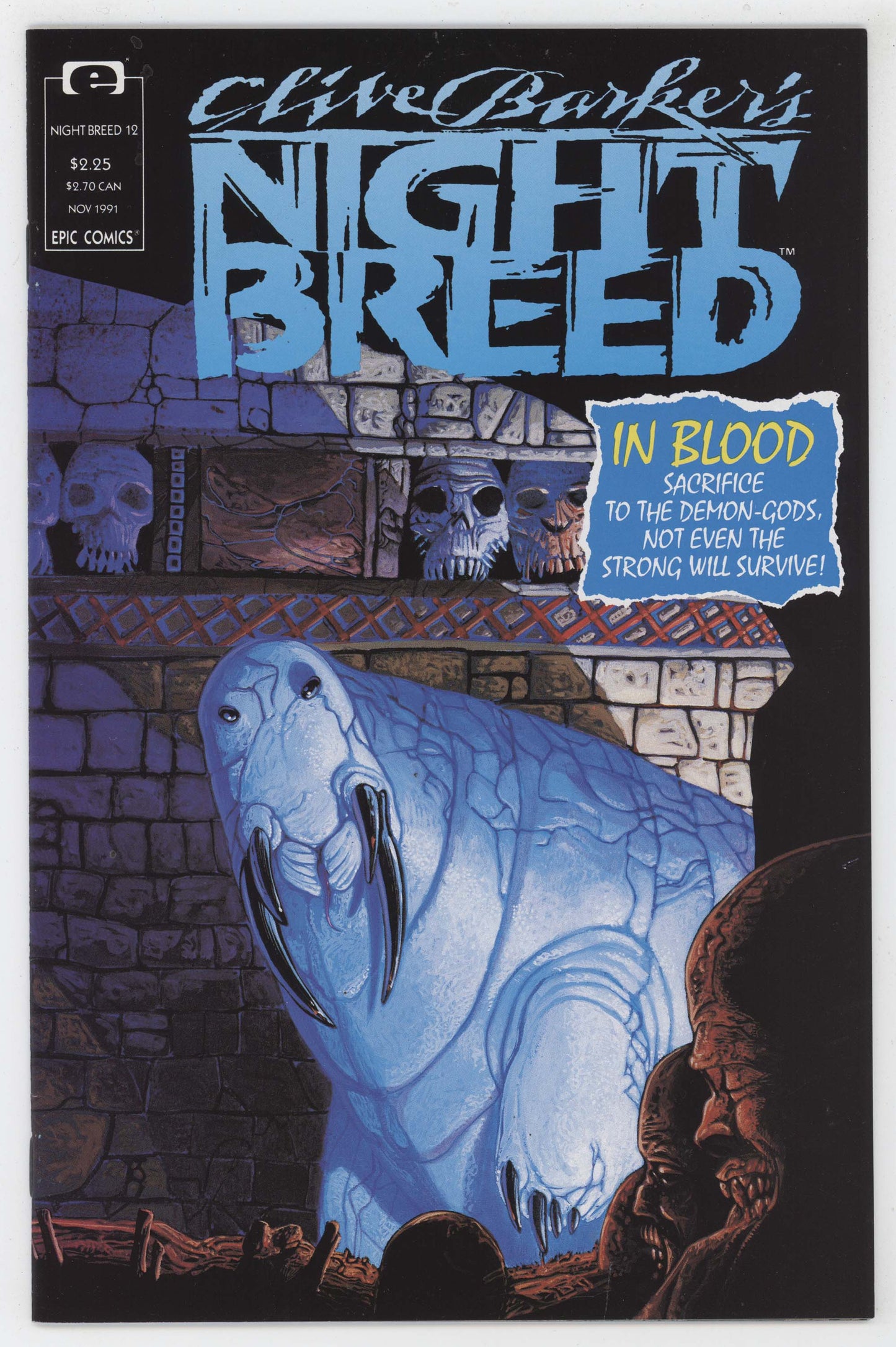 Nightbreed 12 Marvel Epic 1991 NM+ 9.6 Clive Barker Horror Movie