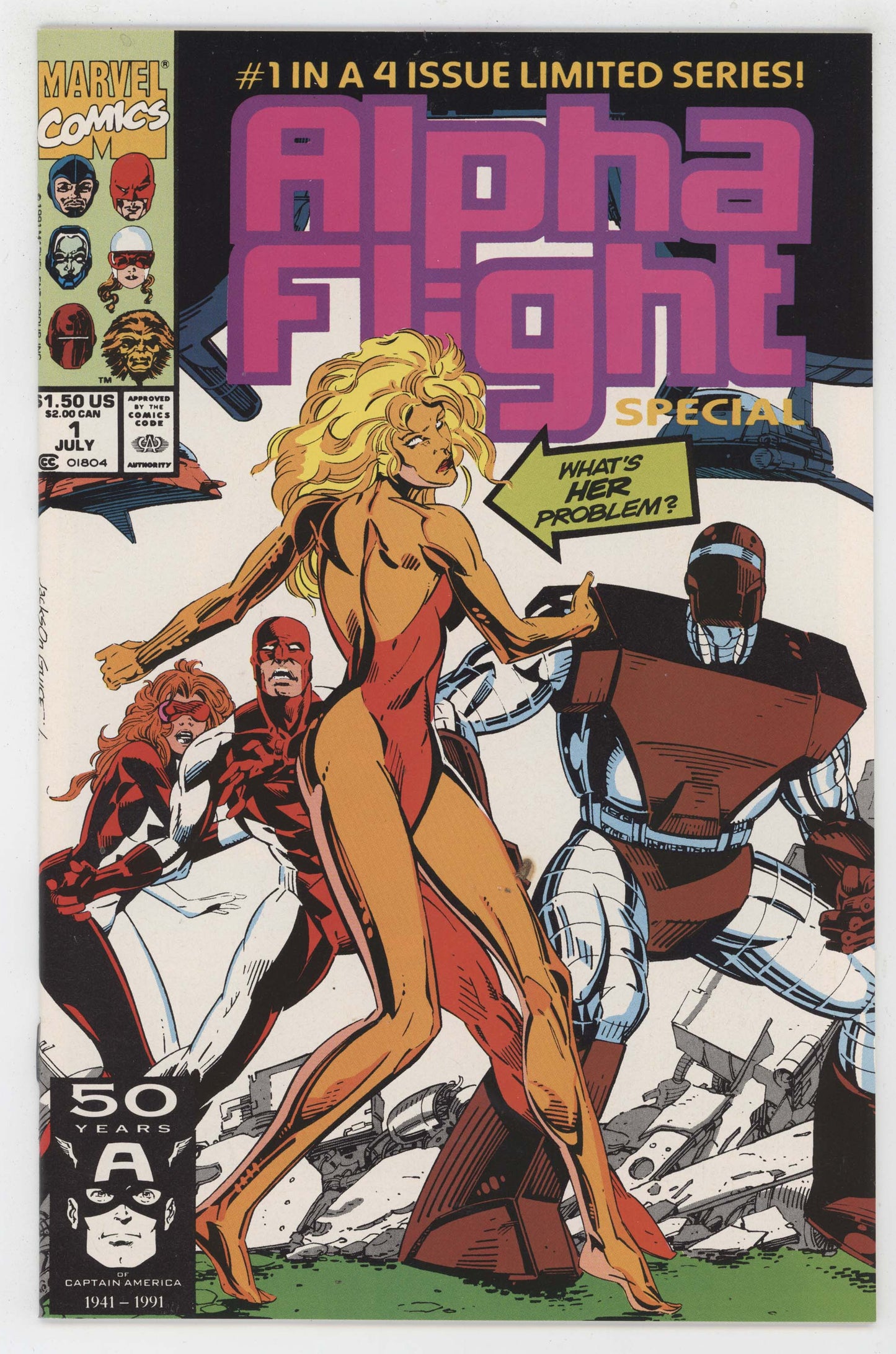 Alpha Flight Special 1 Marvel 1991 NM+ 9.6 Jackson Guice