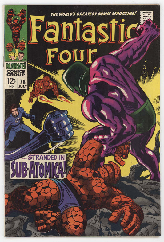 Fantastic Four 76 Marvel 1968 VF Stan Lee Jack Kirby Silver Surfer Galactus