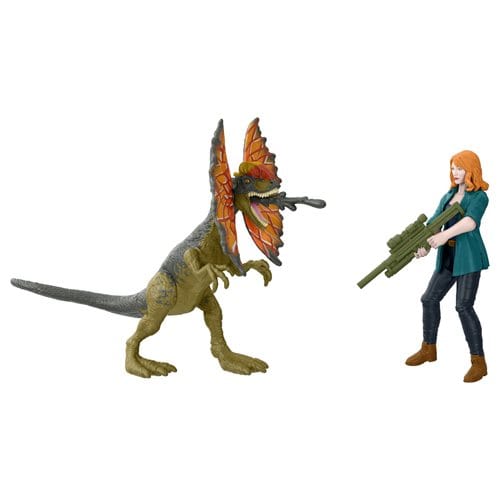 Jurassic World Dominion Human & Dino - Claire & Dilophosaurus