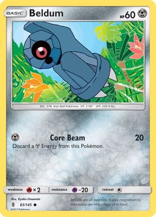 Beldum 083/145 - SM  Guardians Rising Reverse Holofoil