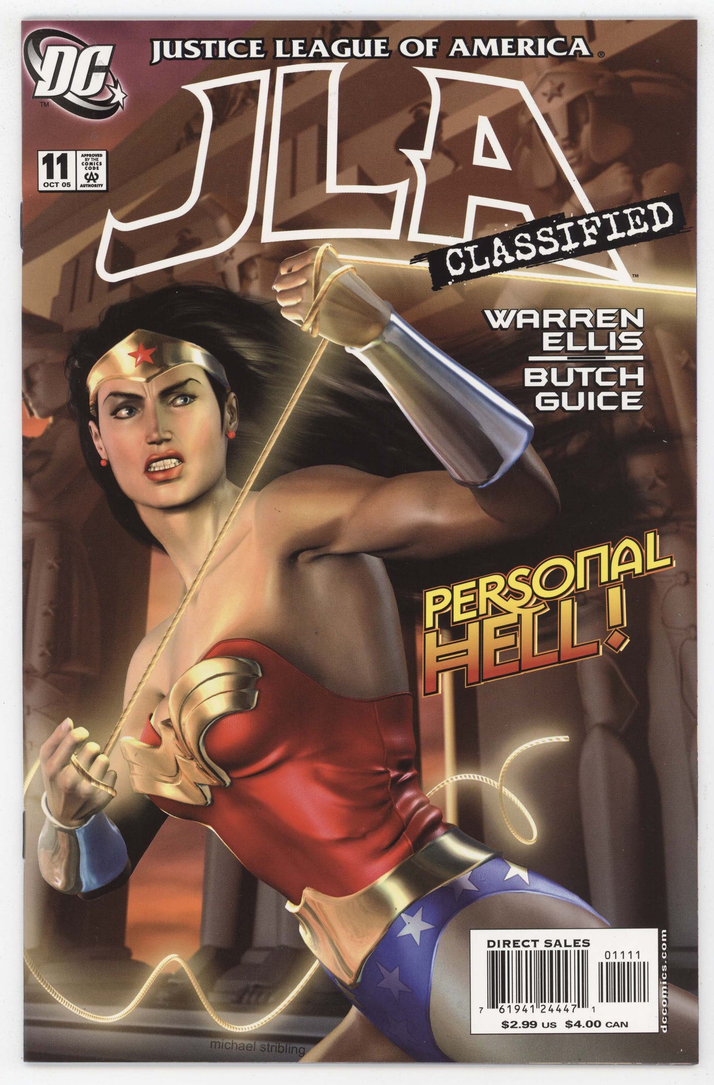 JLA Classified 11 DC 2005 NM Michael Stribling Wonder Woman GGA