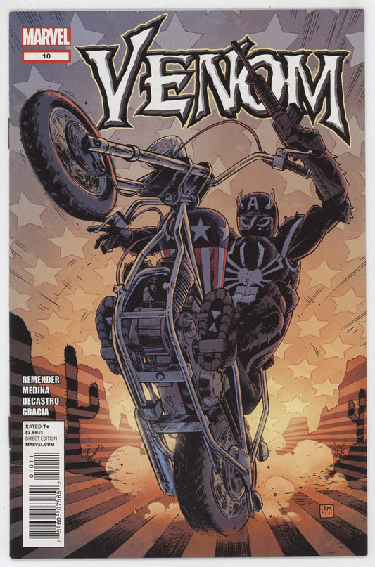 Venom 10 Marvel 2012 NM- 9.2 Tony Moore Rick Remender Motorcycle