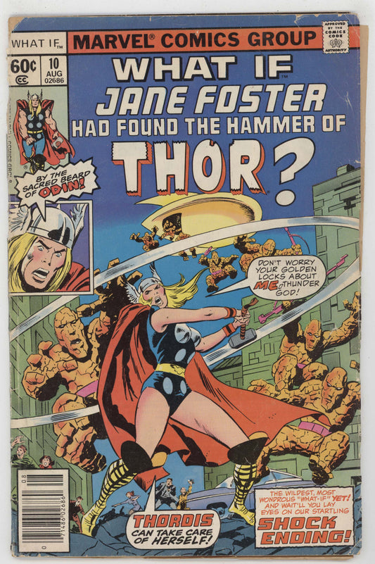 What If 10 Marvel 1978 FR GD 1st Jane Foster Thor Hammer Movie - Golden Apple Comics