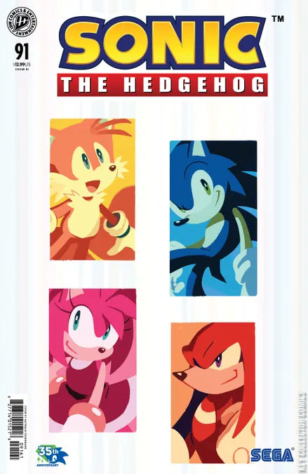 Sonic The Hedgehog #91 A1 Cover Set of 8 1:10 1:25 1:50 (10/28/2026) Idw