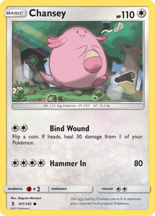 Chansey 101/145 - SM  Guardians Rising