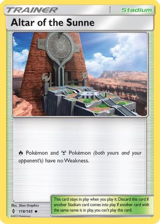 Altar of the Sunne 118/145 - SM  Guardians Rising