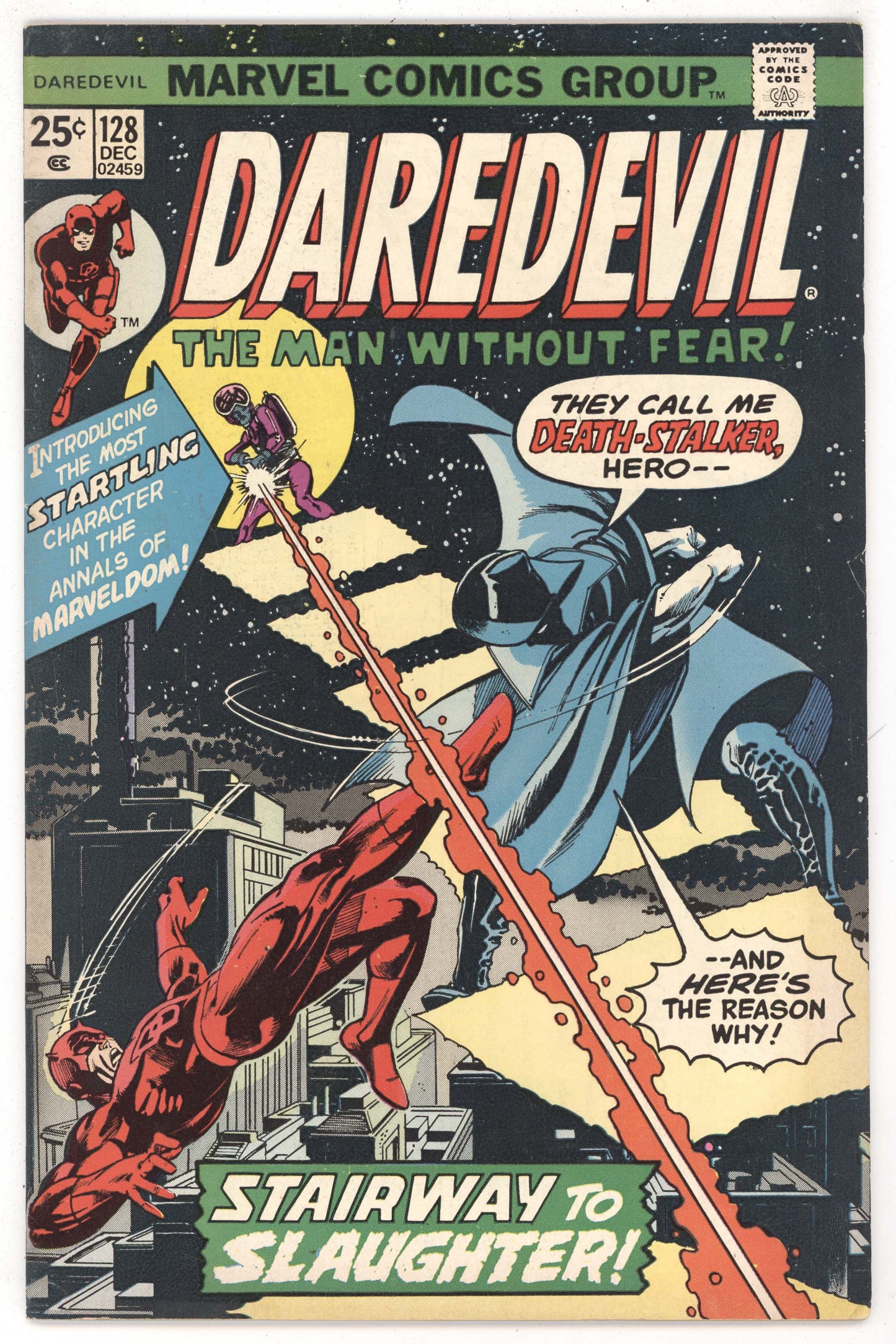 Daredevil 128 Marvel 1975 FN VF Gil Kane Marv Wolfman Death Stalker