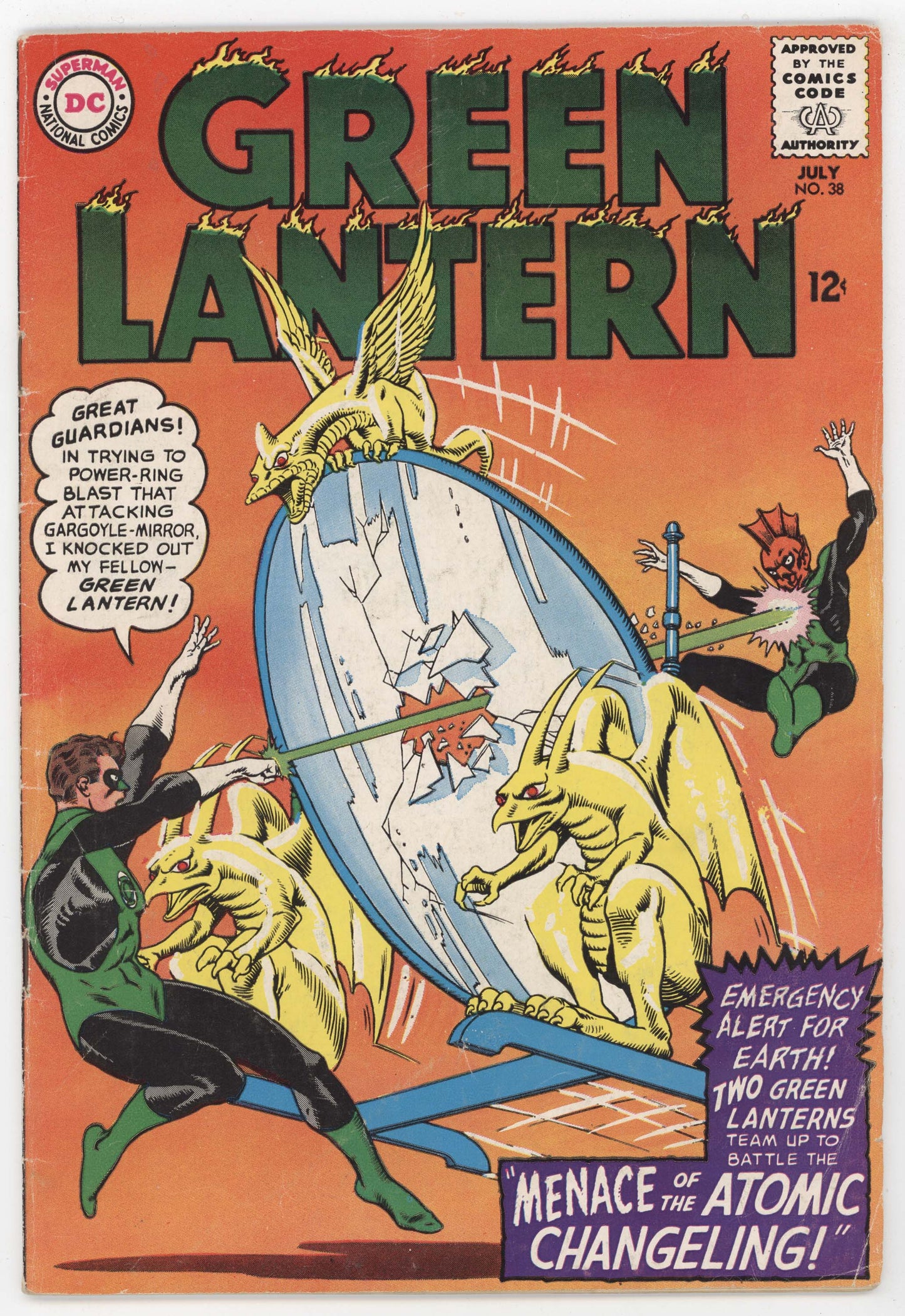 Green Lantern 38 DC 1965 VG FN Gil Kane Gardner Fox 1st Goldface