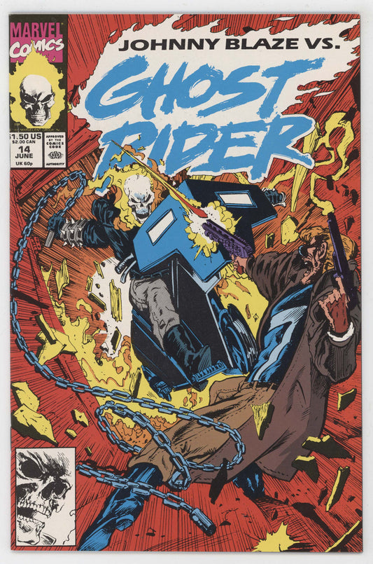 Ghost Rider 14 Marvel 1991 NM Mark Texeira