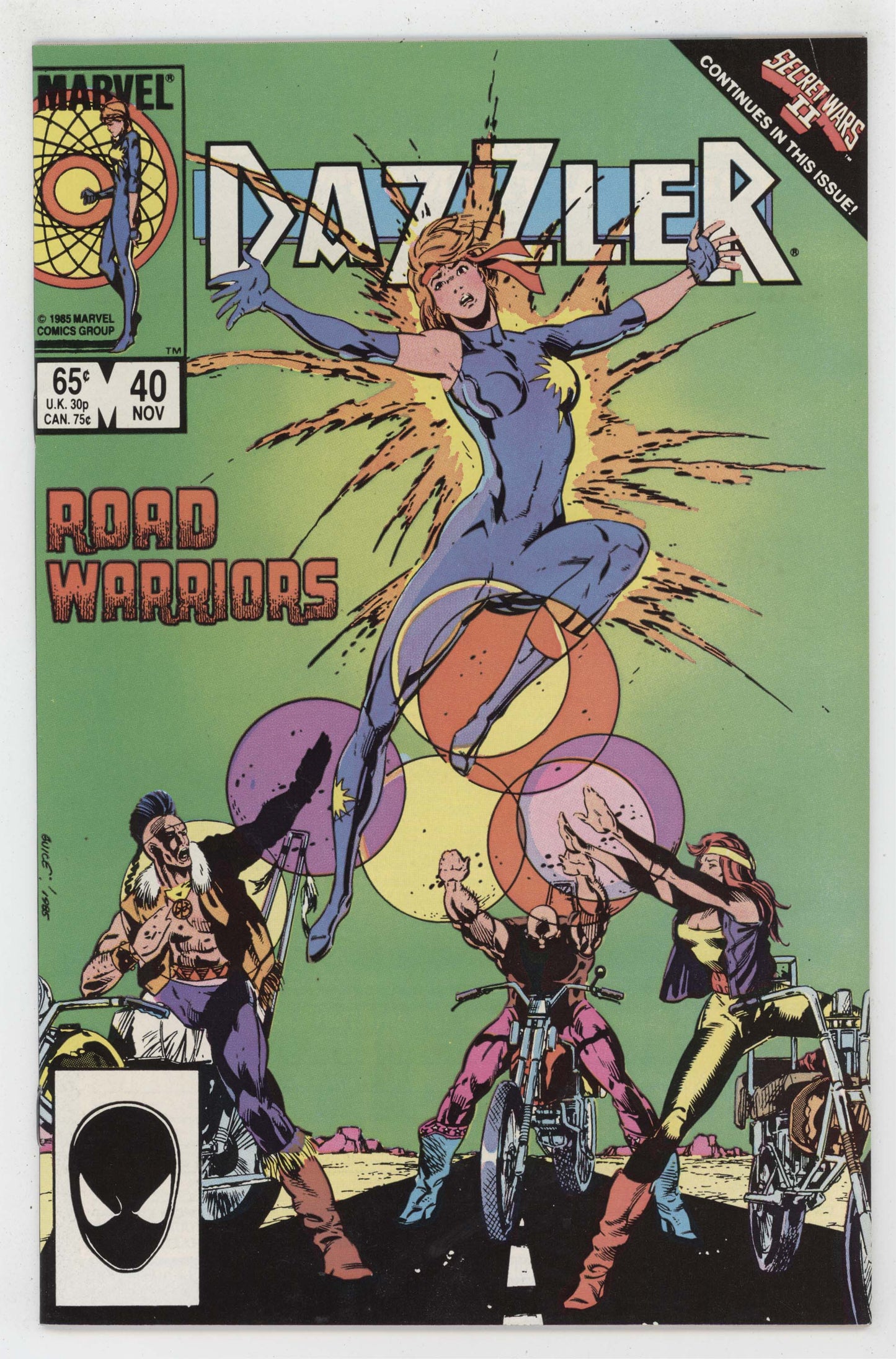 Dazzler 40 Marvel 1985 NM Butch Guice Archie Goodwin GGA X-Men Secret Wars II