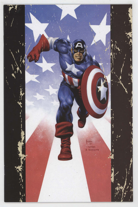 United States Of Captain America 1 Marvel 2021 NM+ 9.6 Joe Jusko Virgin Variant