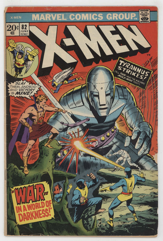 Uncanny X-Men 82 Marvel 1973 VG 34 Cyclops Jean Grey Iceman Dan Adkins - Golden Apple Comics