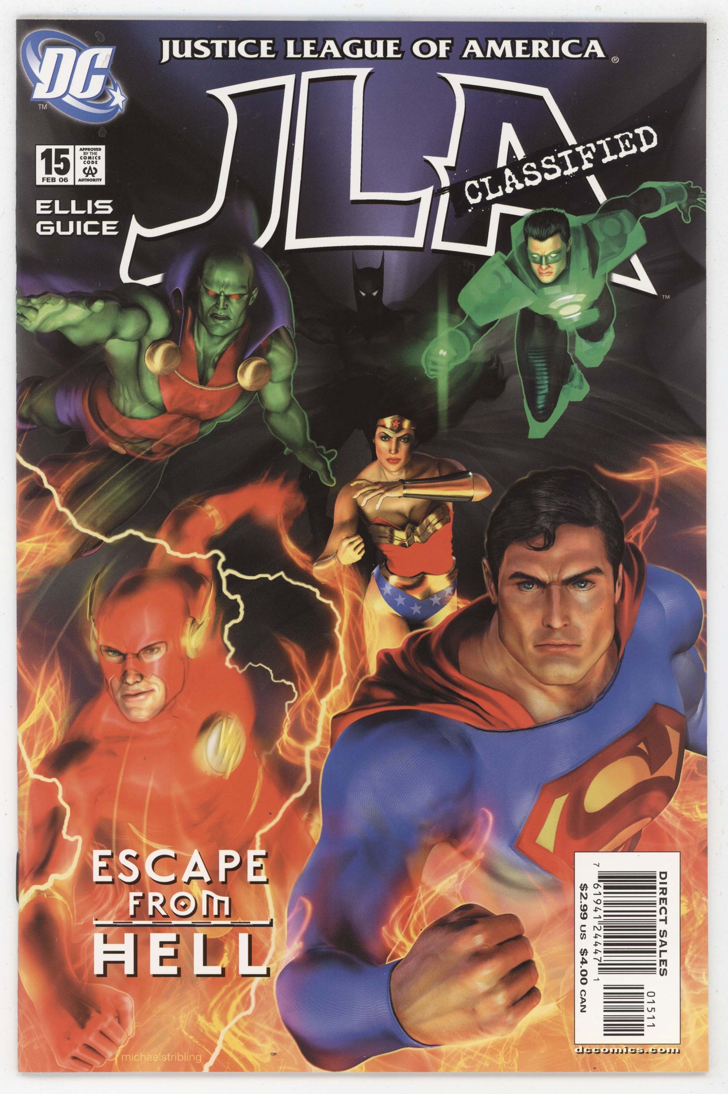 JLA Classified 15 DC 2005 NM Michael Stribling Escape From Hell