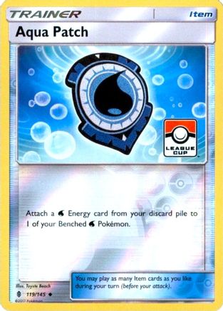Aqua Patch (League Cup) 119/145 - League & Championship Cards Reverse Holofoil