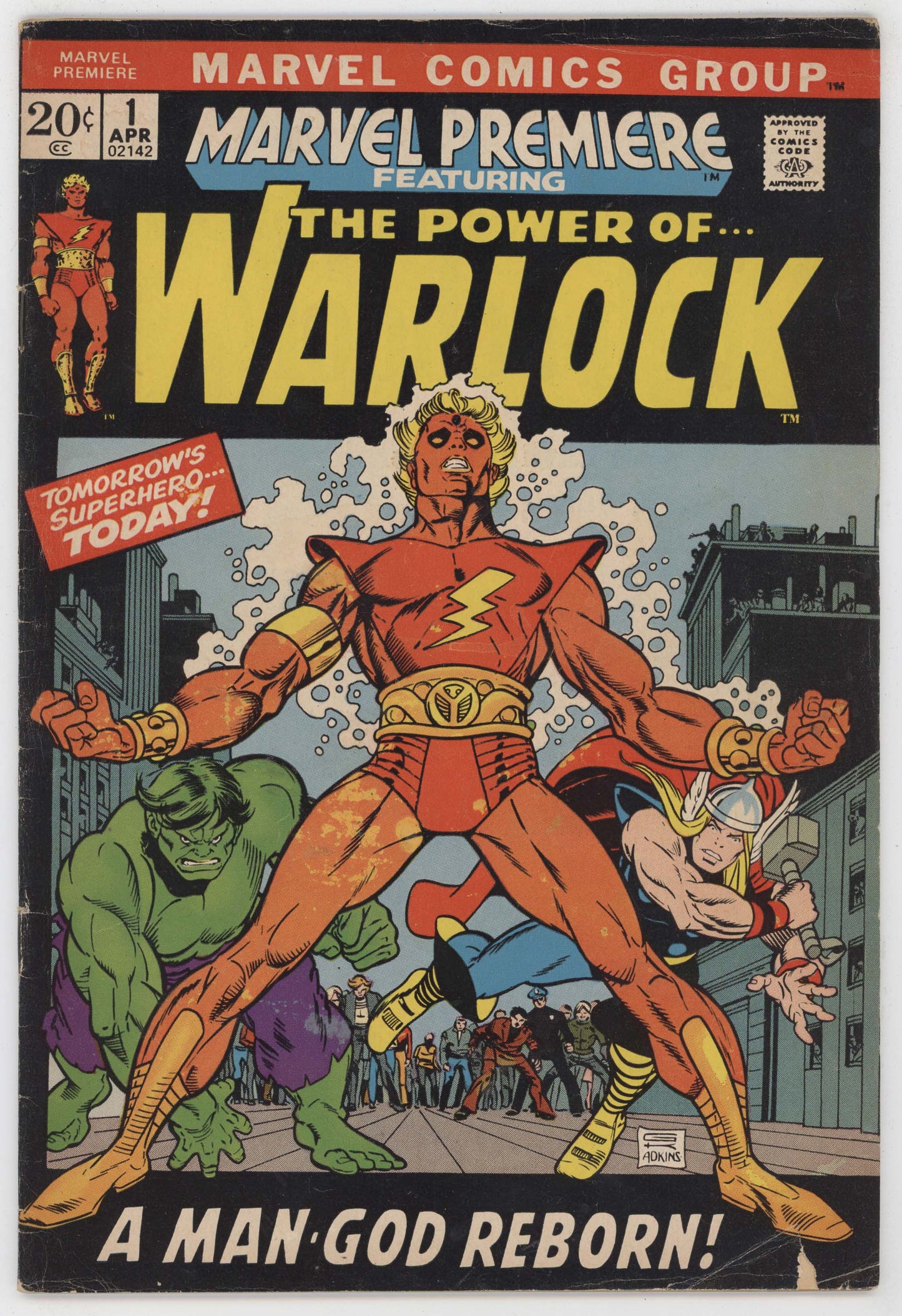 Marvel Premiere 1 1972 VG 1st Him Warlock Soul Stone Hulk Thor Gil Kane