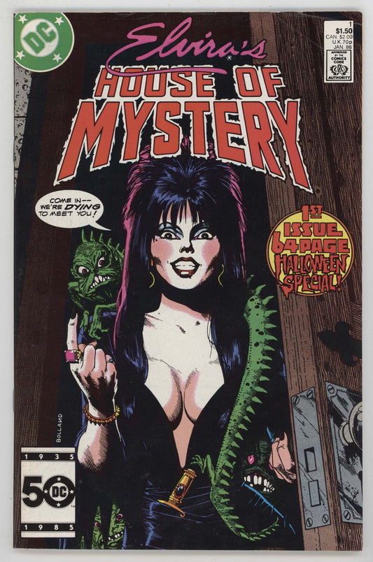 Elvira's House Of Mystery 1 DC 1986 VF Brian Bolland Halloween GGA 1st