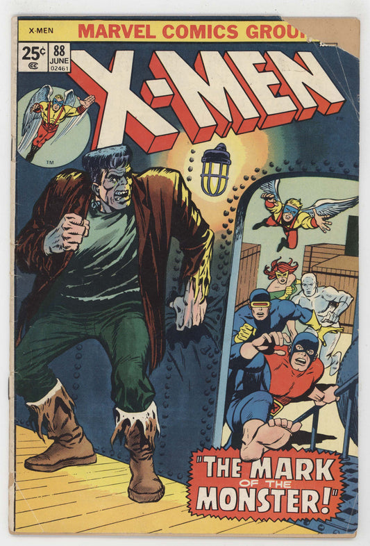 Uncanny X-Men 88 Marvel 1974 GD 40 Frankenstein Cyclops Jean Grey - Golden Apple Comics