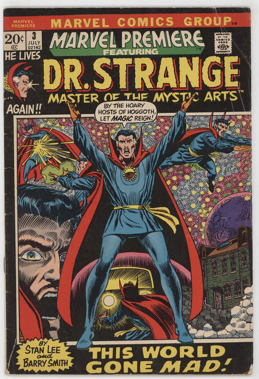 Marvel Premiere 3 1972 VG 1st Solo Dr Strange Barry Windsor Smith