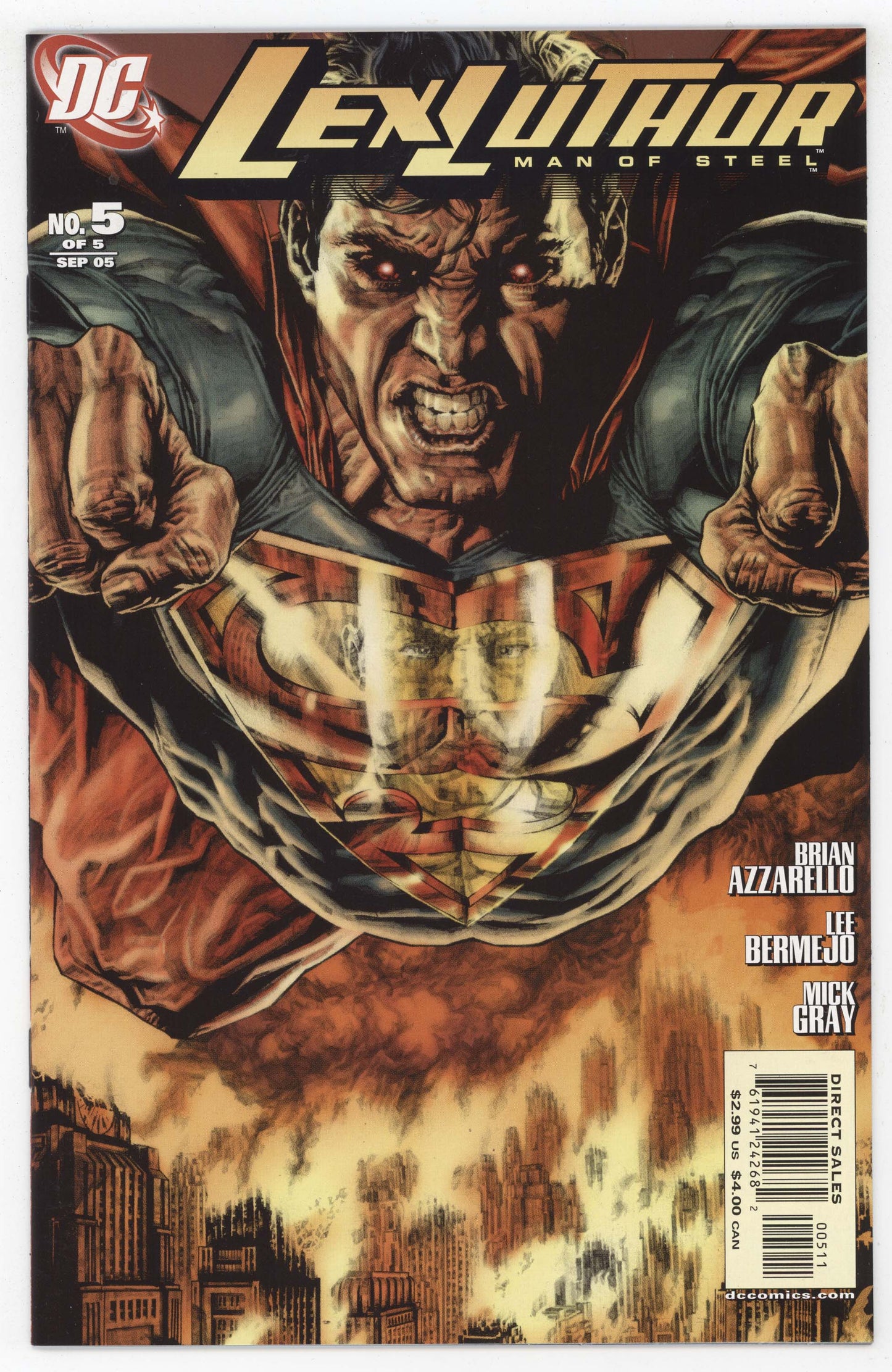 Lex Luthor Man of Steel 5 DC 2005 NM Lee Bermejo Superman Toyman