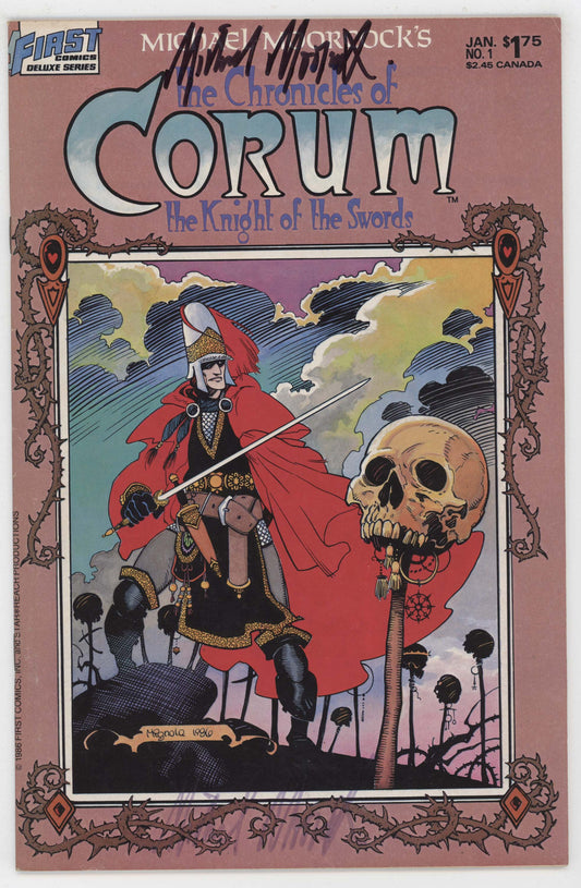 Chronicles Of Corum 1 First 1987 VF Signed Michael Moorcock Mike Mignola