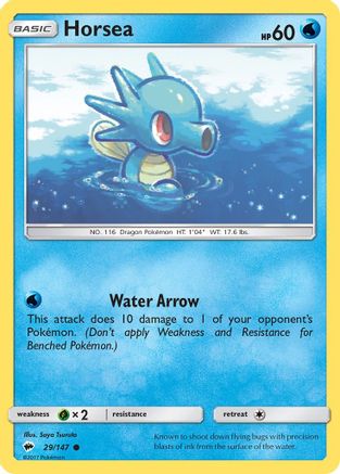Horsea 029/147 - SM  Burning Shadows Reverse Holofoil