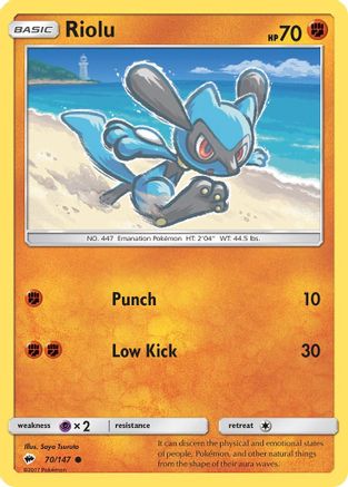 Riolu 070/147 - SM  Burning Shadows