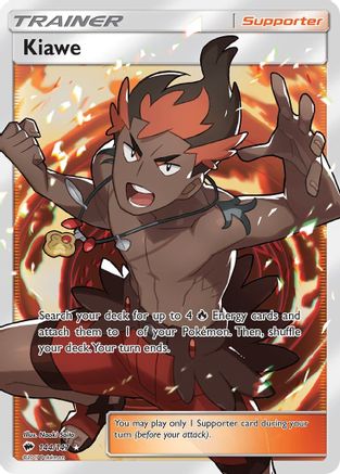 Kiawe (Full Art) 144/147 - SM  Burning Shadows Holofoil