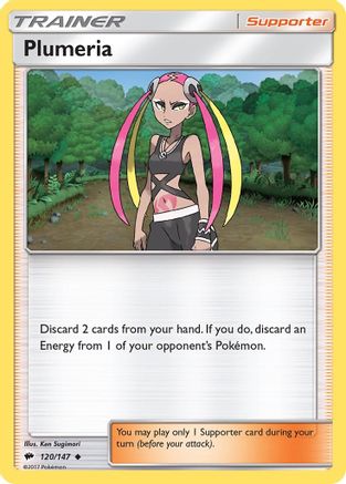 Plumeria 120/147 - SM  Burning Shadows Reverse Holofoil