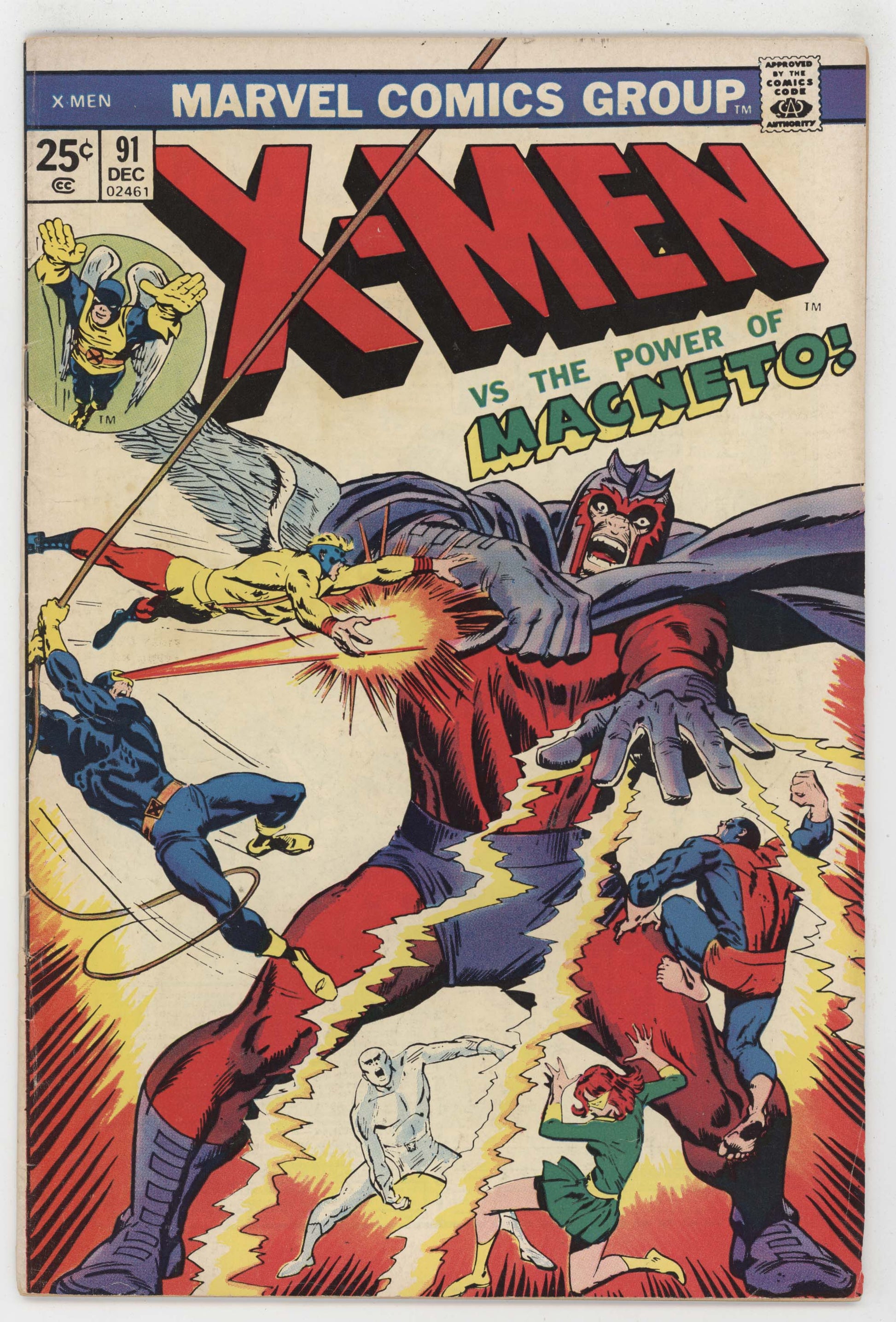 Uncanny X-Men 91 Marvel 1974 VG FN 42 Amazing Adult Fantasy 7 John Buscema - Golden Apple Comics
