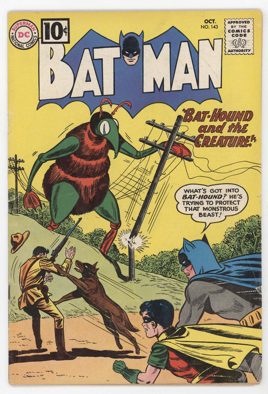 Batman 143 DC 1961 VG FN Alien Giant Bug Sheldon Moldoff Bill Finger