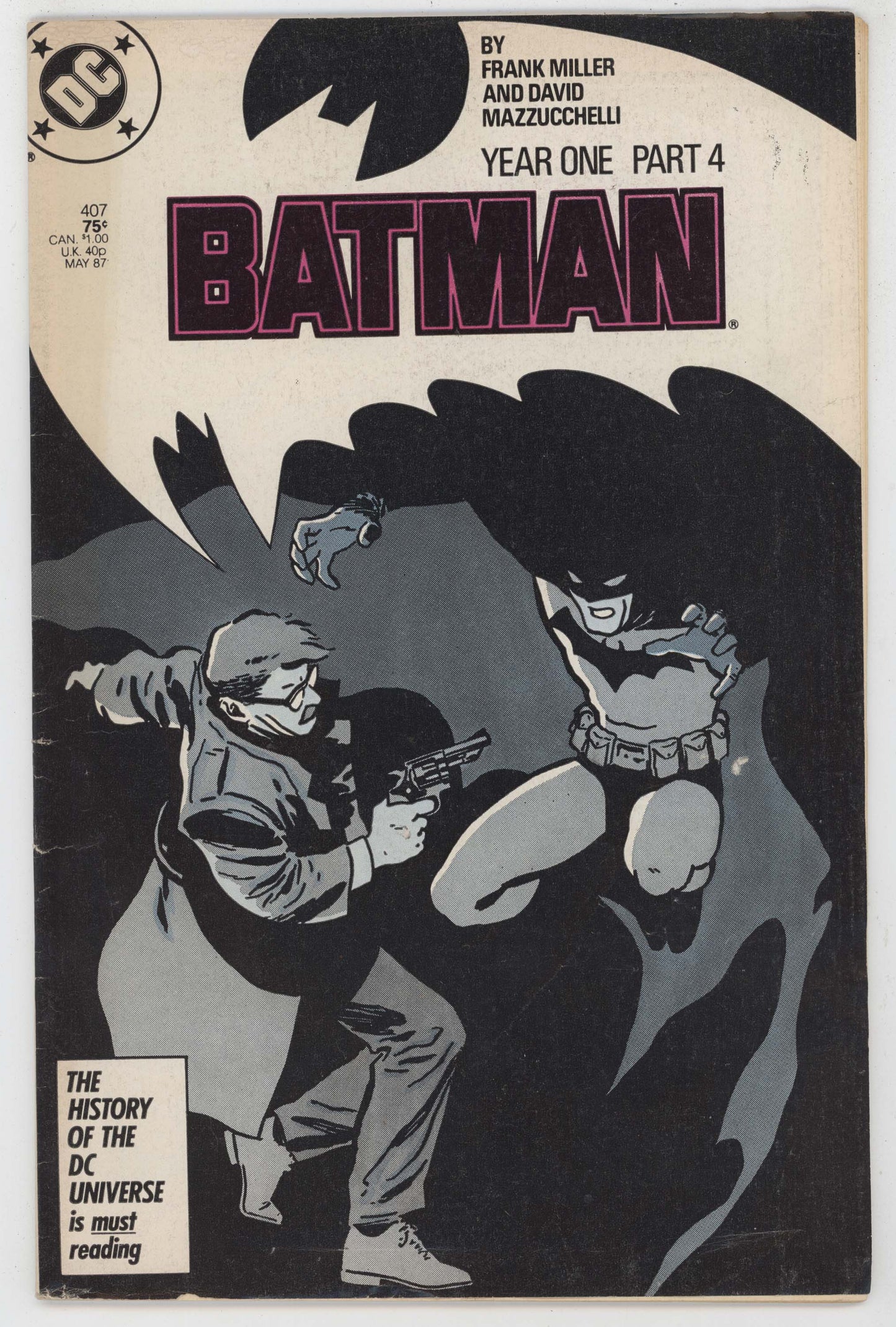 Batman 407 DC 1987 VG Year One Frank Miller