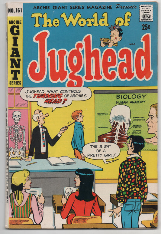 Archie Giant Series 161 1969 FN VF World Of Jughead Betty Veronica Anatomy Turning Heads