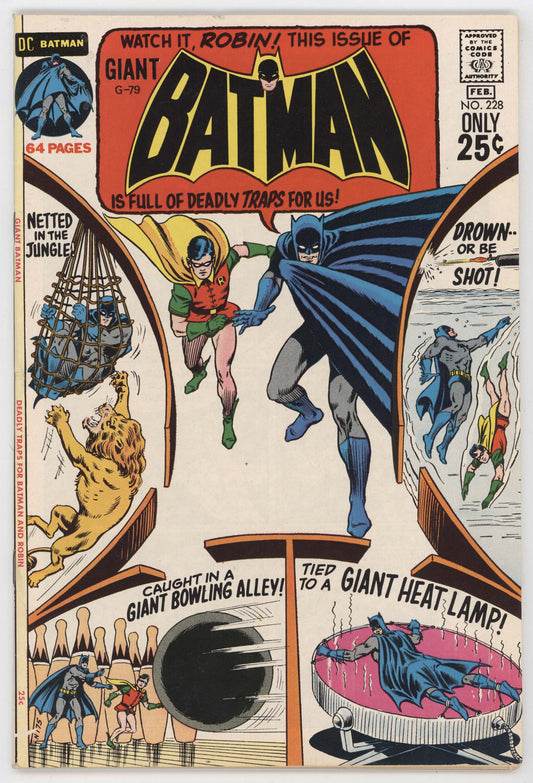 Batman 228 DC 1971 FN VF Curt Swan 75 83 91 108 111 Detective Comics 238